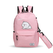โหลดรูปภาพลงในเครื่องมือใช้ดูของ Gallery 【DPS1688】600-小学生背包2020新款hello 卡通印花双肩包背包时尚大容量舒适书包
