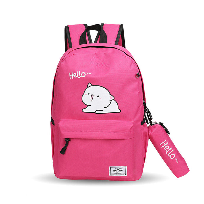 【DPS1688】600-小学生背包2020新款hello 卡通印花双肩包背包时尚大容量舒适书包