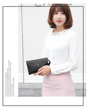 将图片加载到图库查看器，【DPS1688】605-女式小包2020新款纳帕纹纯色手拿包时尚休闲手机包赠品礼品手拿包
