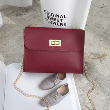 Muat gambar ke penampil Galeri, 【DPS1688】612-女式包2020新款简易锁扣链条小方包时尚休闲手机包赠品礼品小包包
