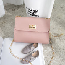 Muat gambar ke penampil Galeri, 【DPS1688】612-女式包2020新款简易锁扣链条小方包时尚休闲手机包赠品礼品小包包
