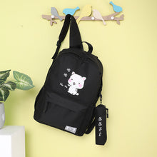 โหลดรูปภาพลงในเครื่องมือใช้ดูของ Gallery 【DPS1688】620-学生背包2020新款加油卡通印花双肩包背包时尚大容量舒适书包现货
