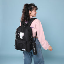 โหลดรูปภาพลงในเครื่องมือใช้ดูของ Gallery 【DPS1688】620-学生背包2020新款加油卡通印花双肩包背包时尚大容量舒适书包现货
