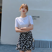 Muatkan imej ke dalam penonton Galeri, 【DPS1688】T1702RX-短袖2020年新款网红t恤女ins超火夏季女装韩版纯色休闲上衣白色潮
