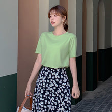 Muatkan imej ke dalam penonton Galeri, 【DPS1688】T1702RX-短袖2020年新款网红t恤女ins超火夏季女装韩版纯色休闲上衣白色潮
