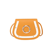 Muat gambar ke penampil Galeri, 【DPS1688】624-女包2020新款铁圈撞色单肩马鞍包时尚休闲手机包学院风现货小包包
