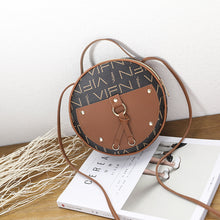 Muat gambar ke penampil Galeri, 【DPS1688】636-女士包袋2020新款印花捆条撞色吊丝小圆包时尚休闲手机包礼品小包
