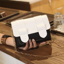 將圖片載入圖庫檢視器 【DPS1688】640-女包2020新款搭扣亮片撞色链条小方包多色选择时尚休闲手机包现货
