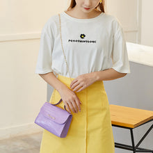 Muat gambar ke penampil Galeri, 【DPS1688】637-女包2020新款鳄鱼纹S标链条手提小方包 时尚休闲单肩手机包小包包
