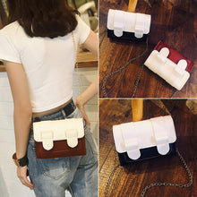 將圖片載入圖庫檢視器 【DPS1688】640-女包2020新款搭扣亮片撞色链条小方包多色选择时尚休闲手机包现货
