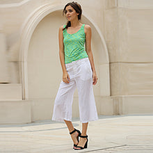 Muat gambar ke penampil Galeri, Simple Scoop Collar Sleeveless Cotton Blend Women Tank Top
