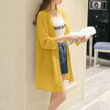 โหลดรูปภาพลงในเครื่องมือใช้ดูของ Gallery 【DPS1688】F0999-防晒衣2020新款春夏季女装雪纺衫韩版女士薄空调衫打底衫上衣
