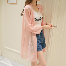 โหลดรูปภาพลงในเครื่องมือใช้ดูของ Gallery 【DPS1688】F0999-防晒衣2020新款春夏季女装雪纺衫韩版女士薄空调衫打底衫上衣
