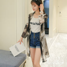 โหลดรูปภาพลงในเครื่องมือใช้ดูของ Gallery 【DPS1688】F0999-防晒衣2020新款春夏季女装雪纺衫韩版女士薄空调衫打底衫上衣
