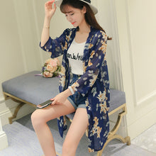 โหลดรูปภาพลงในเครื่องมือใช้ดูของ Gallery 【DPS1688】F0999-防晒衣2020新款春夏季女装雪纺衫韩版女士薄空调衫打底衫上衣
