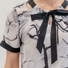 Muat gambar ke penampil Galeri, 【DPS1688】270RX-2020夏季新款女韩版大码百搭打底衫时尚修身休闲短袖雪纺衫
