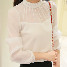 โหลดรูปภาพลงในเครื่องมือใช้ดูของ Gallery 【DPS1688】F0937-2020春夏新款女装批发长袖雪纺衬衫夏衬衫韩版打底衫包邮代
