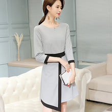 โหลดรูปภาพลงในเครื่องมือใช้ดูของ Gallery 【DPS1688】L489RX-2020春夏新款时尚大码显瘦女装韩版修身潮流百搭休闲连衣裙
