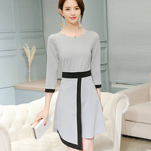 โหลดรูปภาพลงในเครื่องมือใช้ดูของ Gallery 【DPS1688】L489RX-2020春夏新款时尚大码显瘦女装韩版修身潮流百搭休闲连衣裙
