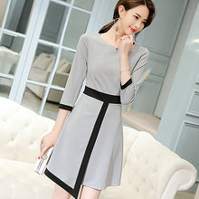 โหลดรูปภาพลงในเครื่องมือใช้ดูของ Gallery 【DPS1688】L489RX-2020春夏新款时尚大码显瘦女装韩版修身潮流百搭休闲连衣裙
