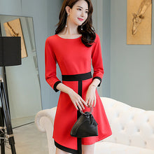 โหลดรูปภาพลงในเครื่องมือใช้ดูของ Gallery 【DPS1688】L489RX-2020春夏新款时尚大码显瘦女装韩版修身潮流百搭休闲连衣裙
