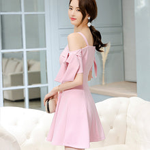 Muat gambar ke penampil Galeri, 【DPS1688】L512RX-2020春夏新款韩版百搭大码显瘦纯色时尚潮流休闲修身连衣裙
