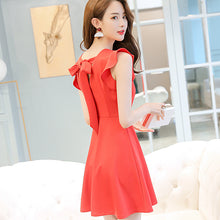 Muat gambar ke penampil Galeri, 【DPS1688】L503RX-2020春夏新款时尚大码显瘦显瘦纯色潮流休闲韩版连衣裙女
