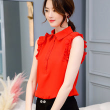 โหลดรูปภาพลงในเครื่องมือใช้ดูของ Gallery 【DPS1688】C602RX-2020春夏新款韩版女装显瘦衬衫时尚百搭衬衣休闲纯色雪纺衫
