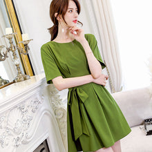 โหลดรูปภาพลงในเครื่องมือใช้ดูของ Gallery 【DPS1688】L541RX-2020春夏新款韩版大码显瘦时尚女装休闲百搭修身纯色连衣裙
