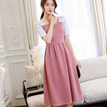 Muat gambar ke penampil Galeri, 【DPS1688】L544RX-2020春夏韩版女装新款时尚短袖潮流休闲修身大码百搭连衣裙

