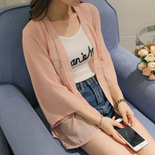 โหลดรูปภาพลงในเครื่องมือใช้ดูของ Gallery 【DPS1688】F0702-2020春夏新款韩版潮流女装休闲宽松时尚上衣防晒衫开衫
