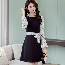 โหลดรูปภาพลงในเครื่องมือใช้ดูของ Gallery 【DPS1688】L674RX-2020春夏新款韩版大码显瘦时尚百搭长袖女装休闲潮流连衣裙
